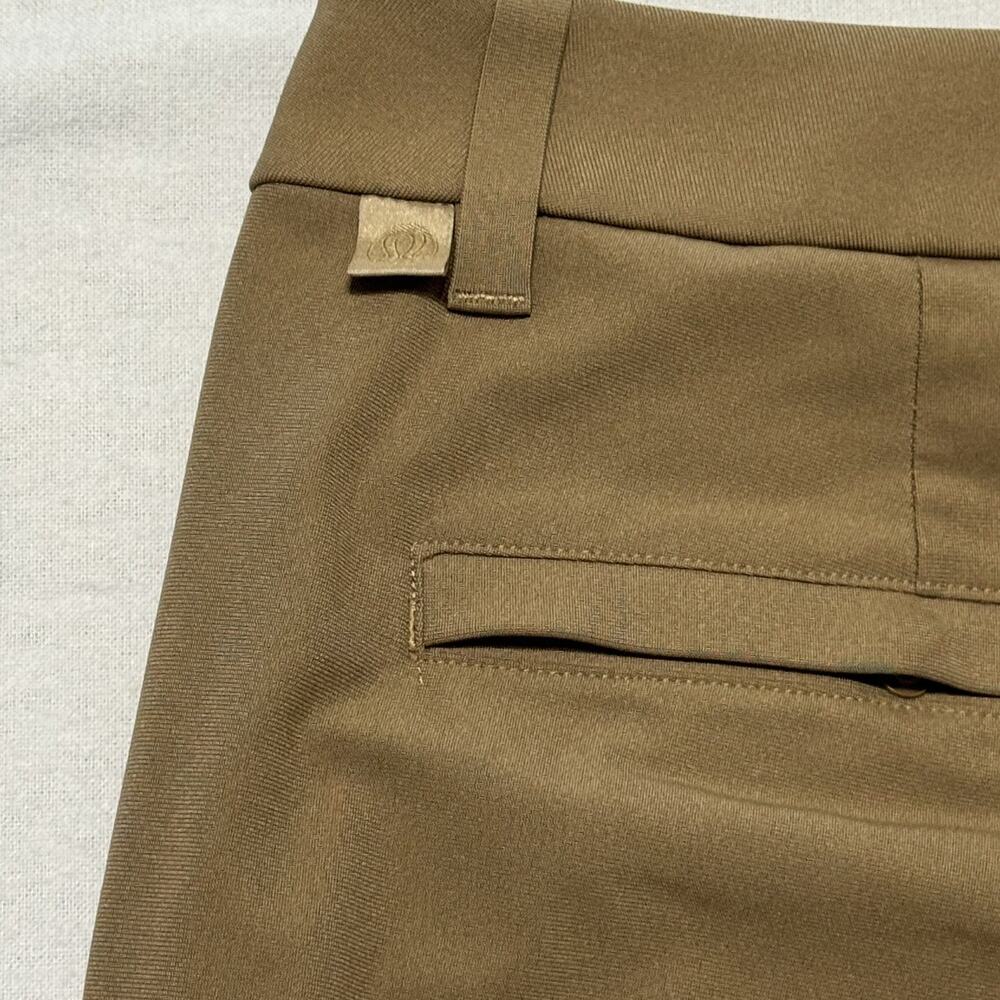 Lululemon Commission Pant Mens 32 Classic Fit Warpstreme Brown Chino ABC LM5985S
